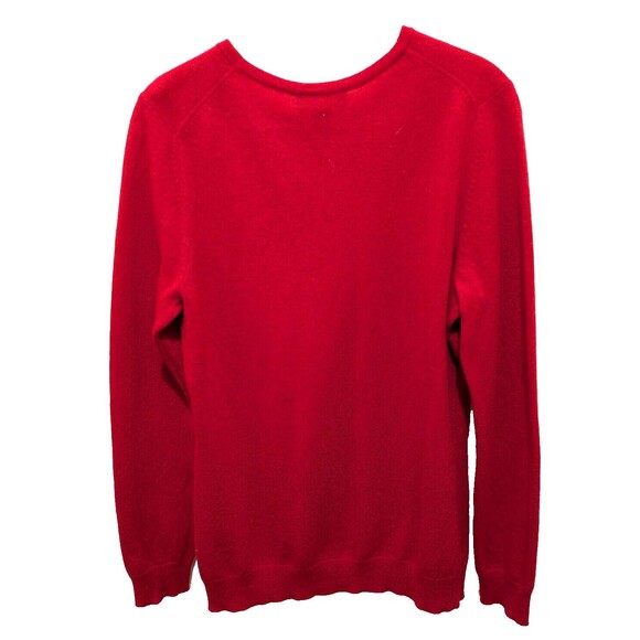 Charter Club Cashmere Luxury Sweater Medium Red 40" Bust Pullover Nice - Picture 3 of 9